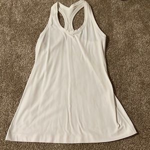 lululemon white cool racer back tank